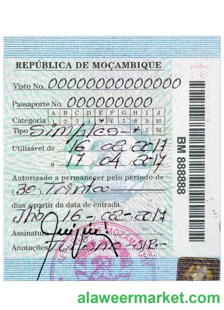 MOZAMBIQUE simple visa